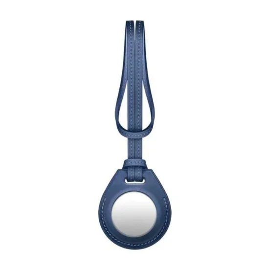Viva Madrid Airtrax Leather Bag Charm Case For Airtag -Blue